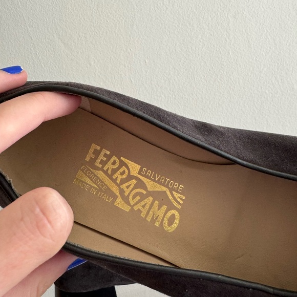 Salvatore Ferragamo Brown and Black Leather - Picture 6 of 9